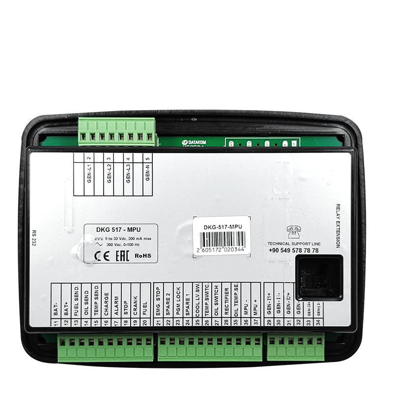 Original DKG517 MPU Genset Controller Diesel Generator Manual Remote Start Unit Auto Start Generator Control Panel Dkg 517