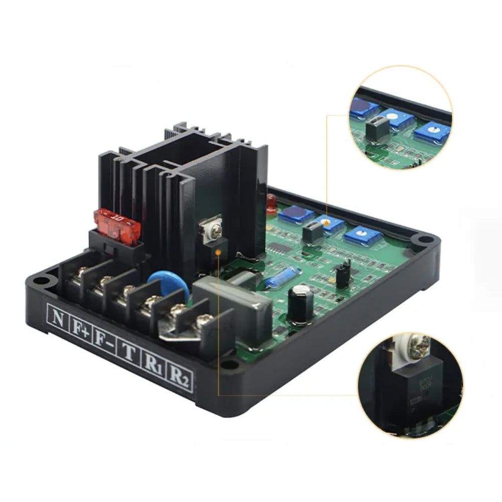 Brushless Universal Voltage Regulator AVR 12A Diesel Generator AVR GAVR-12A GAVR 12A
