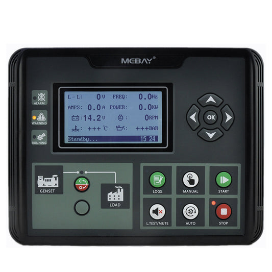 Controlador de generador ECU automático Mebay, módulo de control CAN, panel controlador DC50C DC52C DC50CR DC52CR AMF RS485 para piezas de generador diésel opcionales