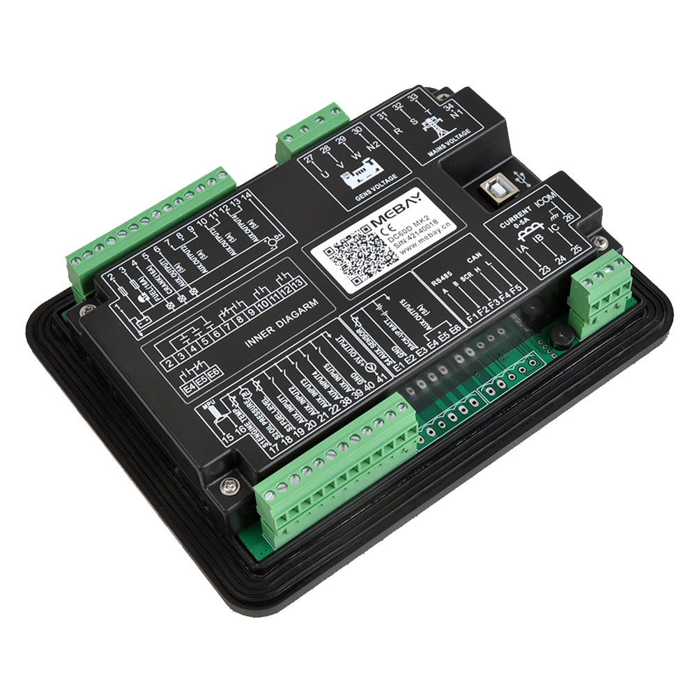 Mebay Auto Generator Controller Control Module Controller Panel DC60D DC62D DC60DR DC62DR AMF RS485 for option