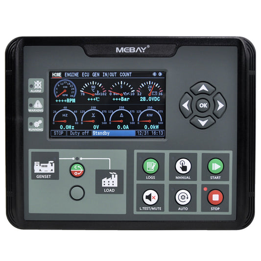 Mebay ECU Generator Controller Genset Control Module Panel DC70D DC72D DC70DR DC72DR