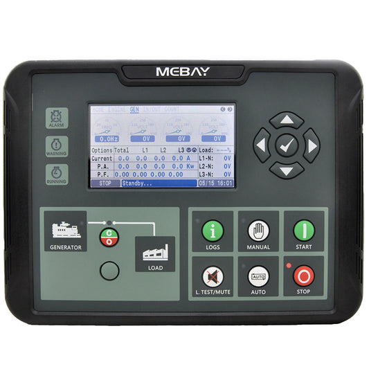 Mebay Diesel Generator Control Module Genset Controller Control Panel DC80D DC82D DC80DR DC82DR