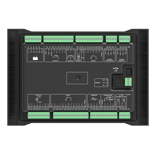Marine Diesel Engine Remote Monitoring Controller HMC9000A HMC9000S 4.3 "color Screen +RS485+GOV Speed Control + Module Expansion