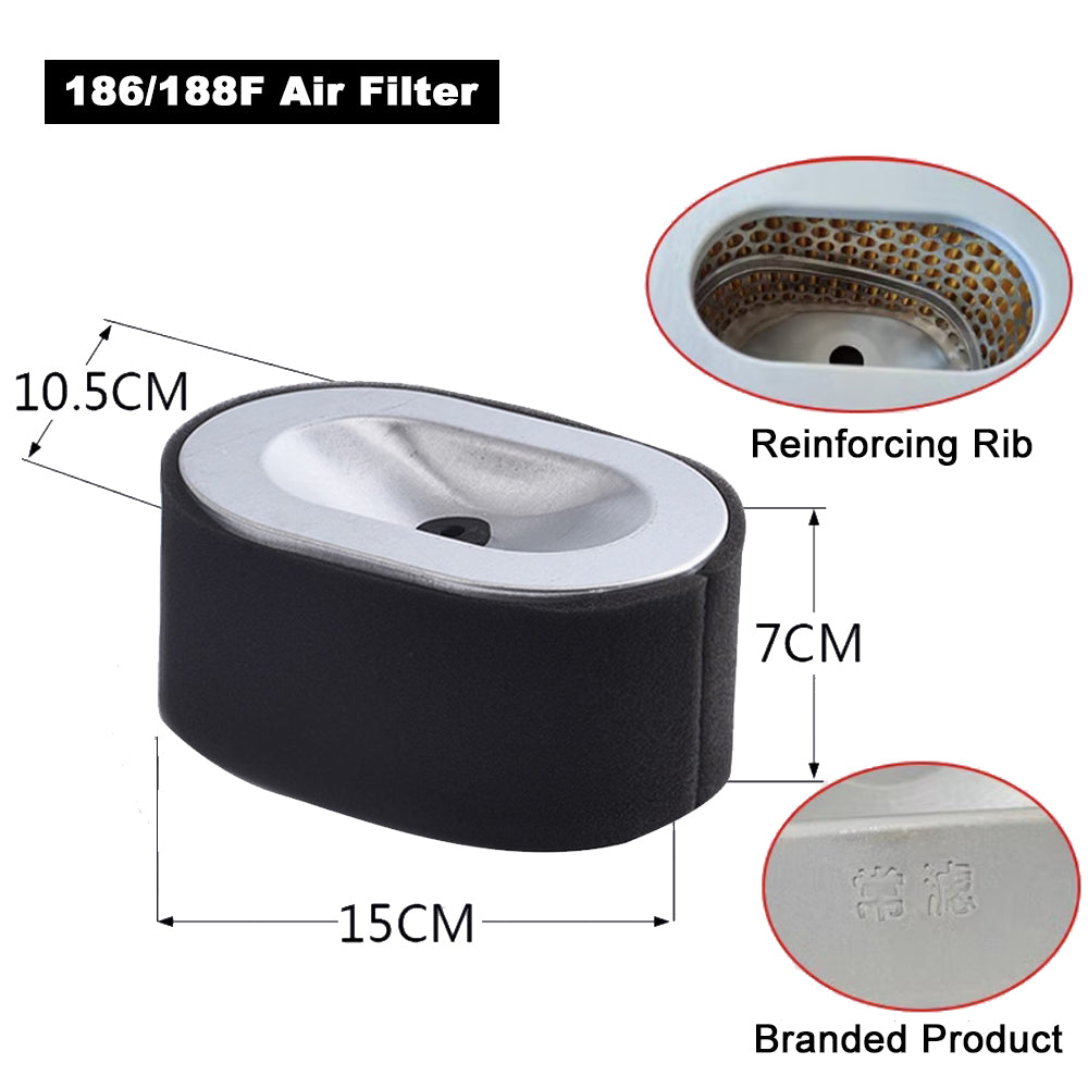 Air Filter 170F 172F 178F 186F 188F 192F 198F 1100F 1102F 1105F Diesel Engine Parts