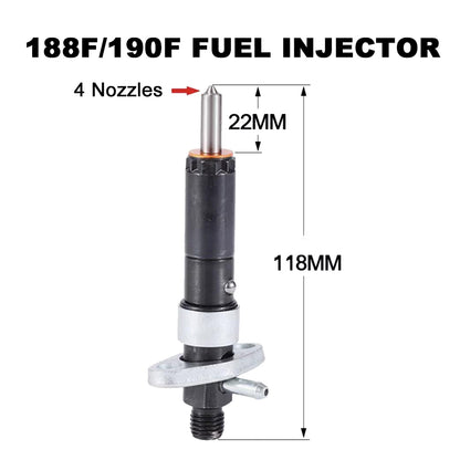 Air-Cooled Diesel Engine Fuel Injector 173F 178F 186F 188F 192F 195F 198F 1100F