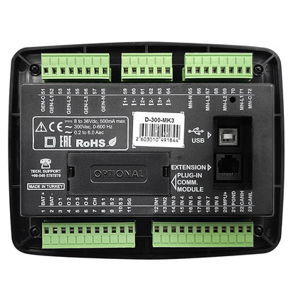 Original D300 MK3 Controller D-300- MK3 Panel Auto Start Control Module D300 MK3 for Diesel Generator