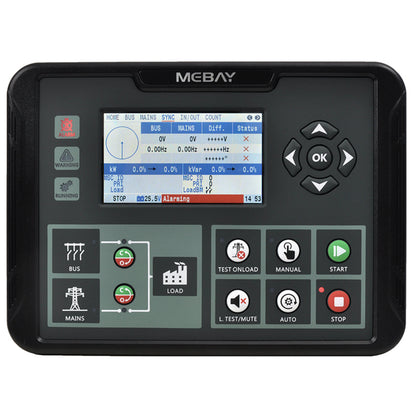 Mebay Synchronising Generator Controller Auto Mains Utility Failure Load Share Generator Control Module DC102D