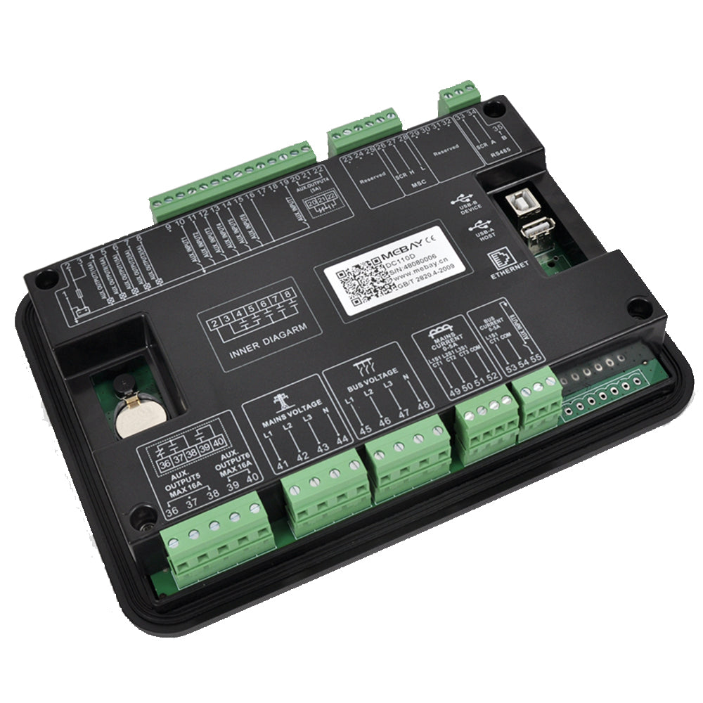 Mebay Synchronising Generator Controller Auto Mains Utility Failure Load Share Generator Control Module DC102D