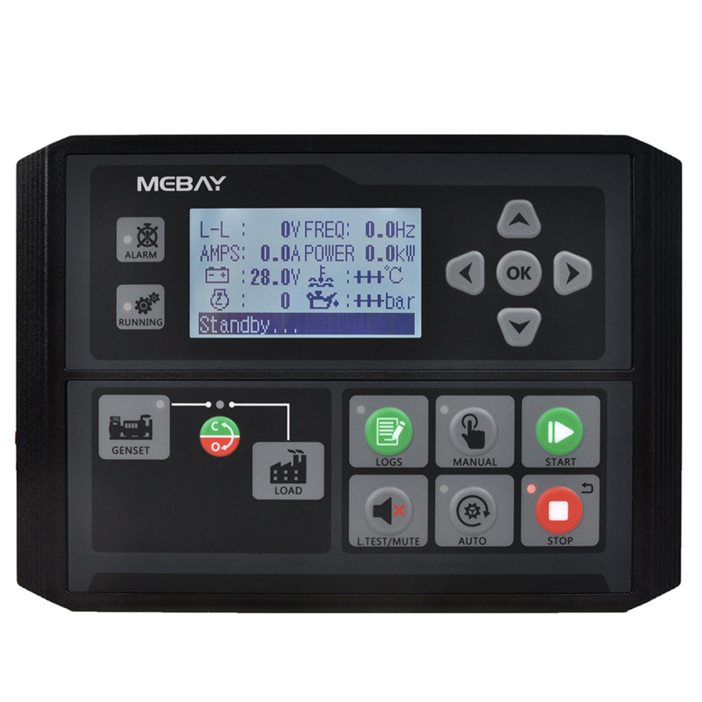 Mebay Auto Generator Controller Control Module Controller Panel DC40D DC42D DC40DR DC42DR AMF RS485 for option