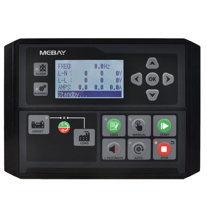 Mebay Auto Generator Controller Control Module Controller Panel DC40D DC42D DC40DR DC42DR AMF RS485 for option