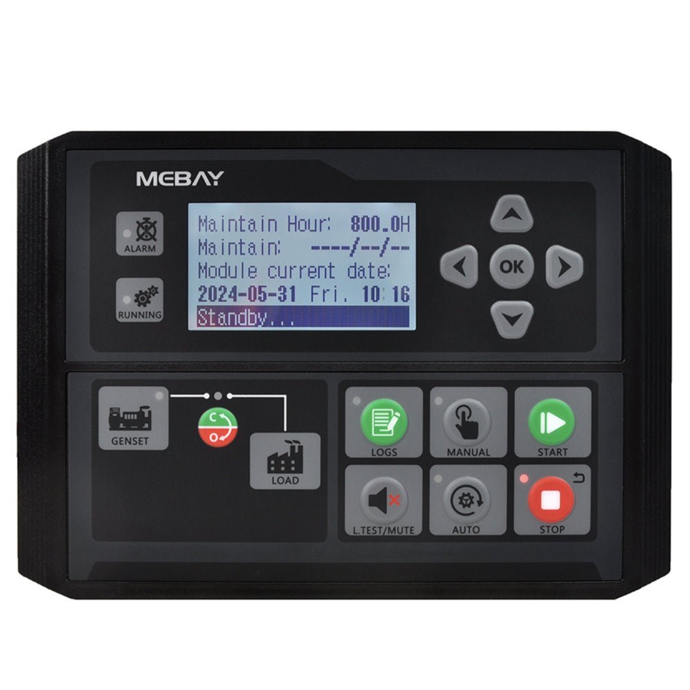 Mebay Auto Generator Controller Control Module Controller Panel DC40D DC42D DC40DR DC42DR AMF RS485 for option