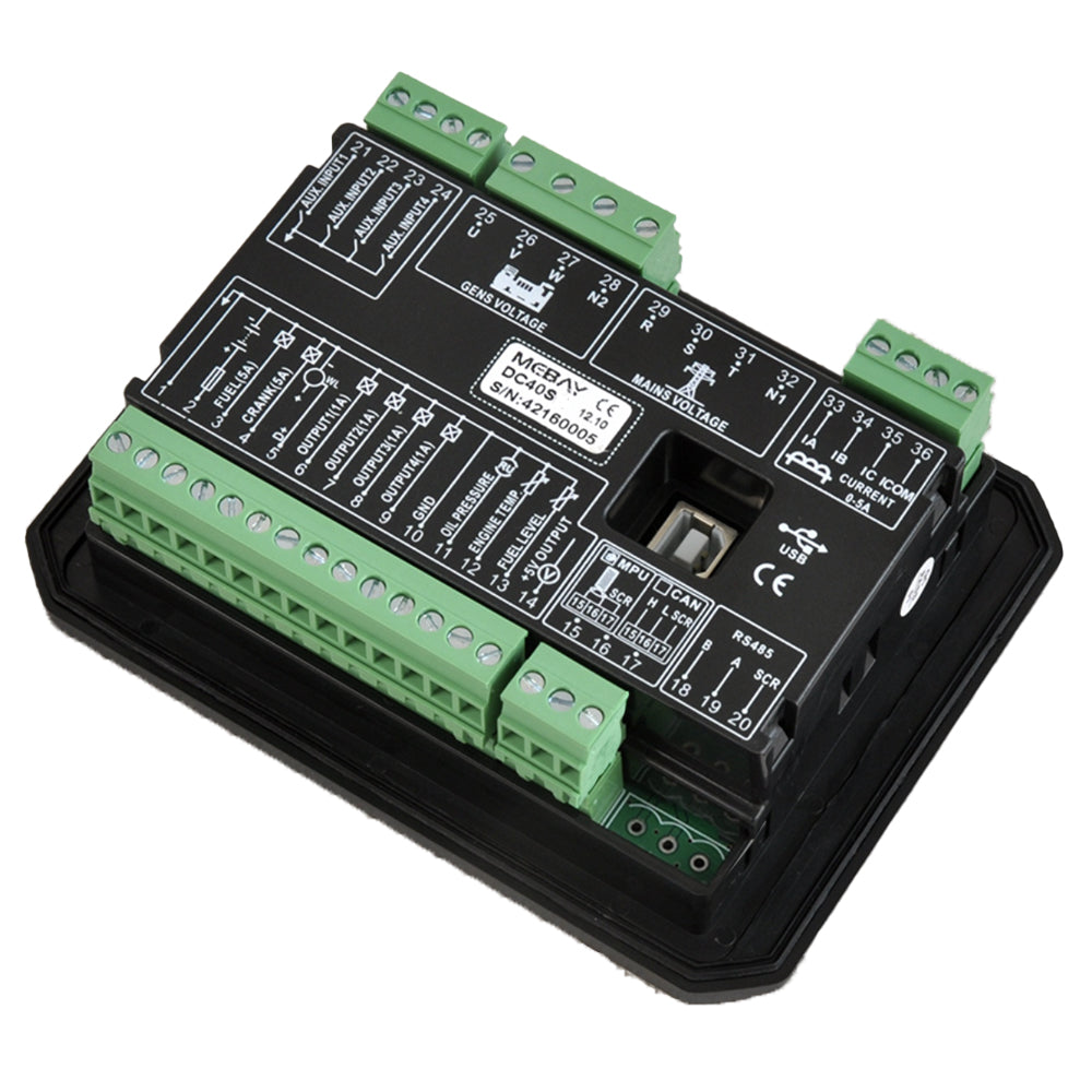 Mebay Auto Generator Controller Control Module Controller Panel DC40S DC42S DC40SR DC42SR AMF RS485 for option