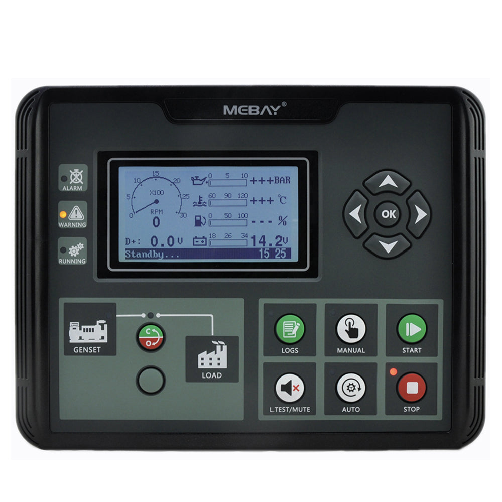 Mebay Auto Generator Controller Control Module Controller Panel DC50D DC52D DC50DR DC52DR AMF RS485 for option Diesel Generator Parts