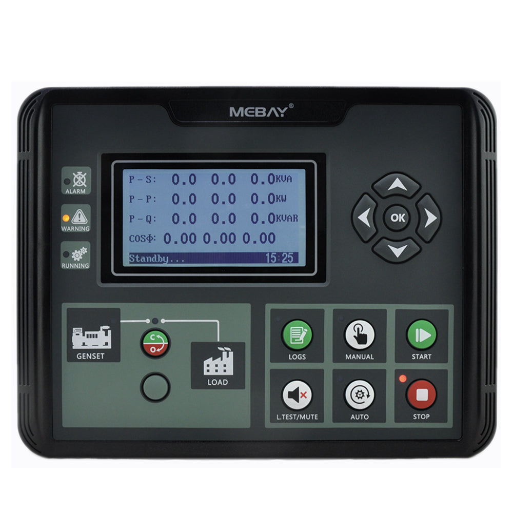 Mebay Auto Generator Controller Control Module Controller Panel DC50D DC52D DC50DR DC52DR AMF RS485 for option Diesel Generator Parts