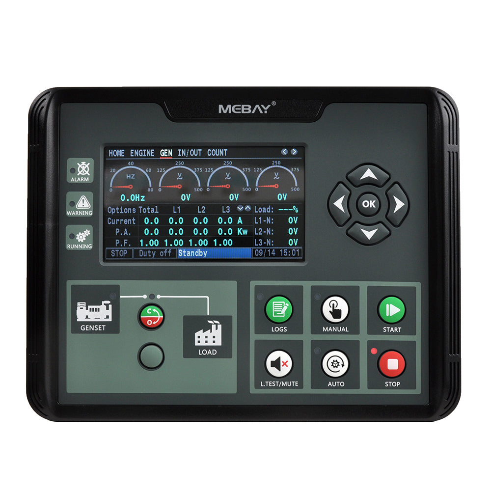 Mebay Auto Generator Controller Control Module Controller Panel DC60D DC62D DC60DR DC62DR AMF RS485 for option