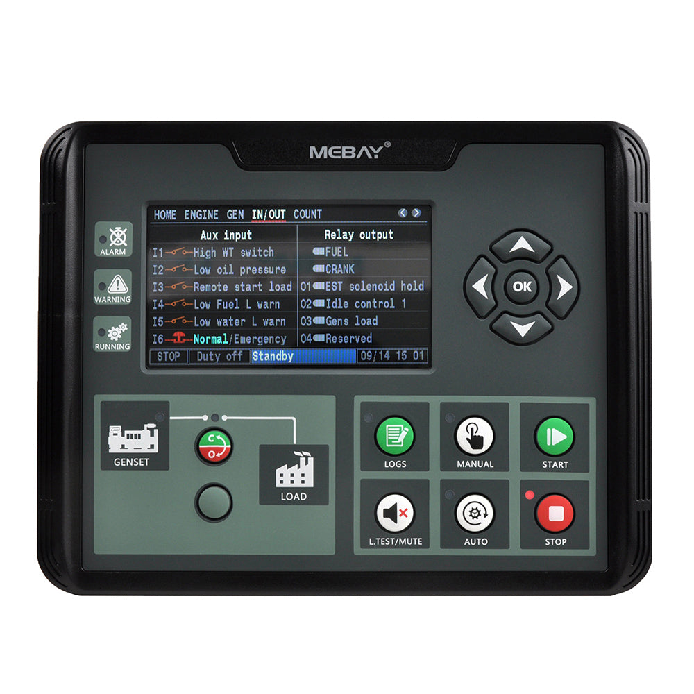 Mebay Auto Generator Controller Control Module Controller Panel DC60D DC62D DC60DR DC62DR AMF RS485 for option