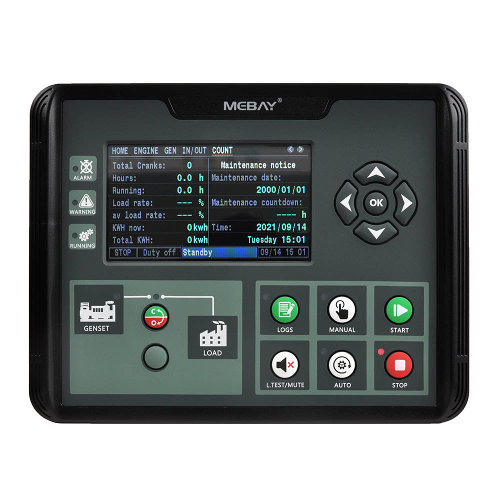 Mebay Auto Generator Controller Control Module Controller Panel DC60D DC62D DC60DR DC62DR AMF RS485 for option