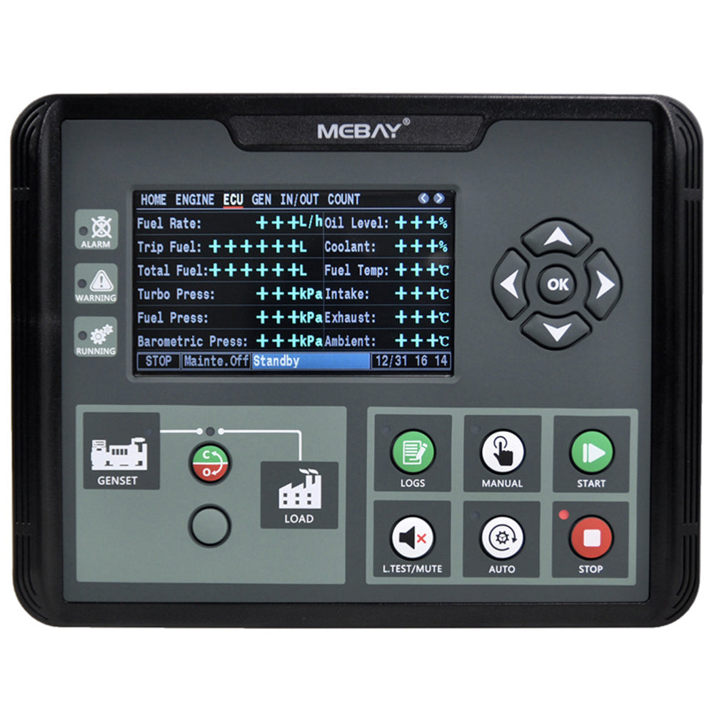 Mebay ECU Generator Controller Genset Control Module Panel DC70D DC72D DC70DR DC72DR