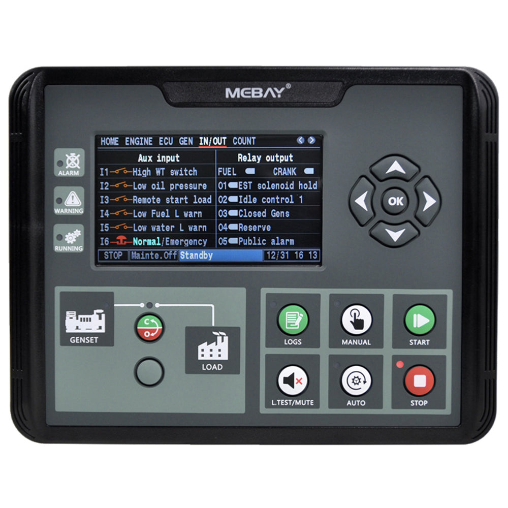 Mebay ECU Generator Controller Genset Control Module Panel DC70D DC72D DC70DR DC72DR