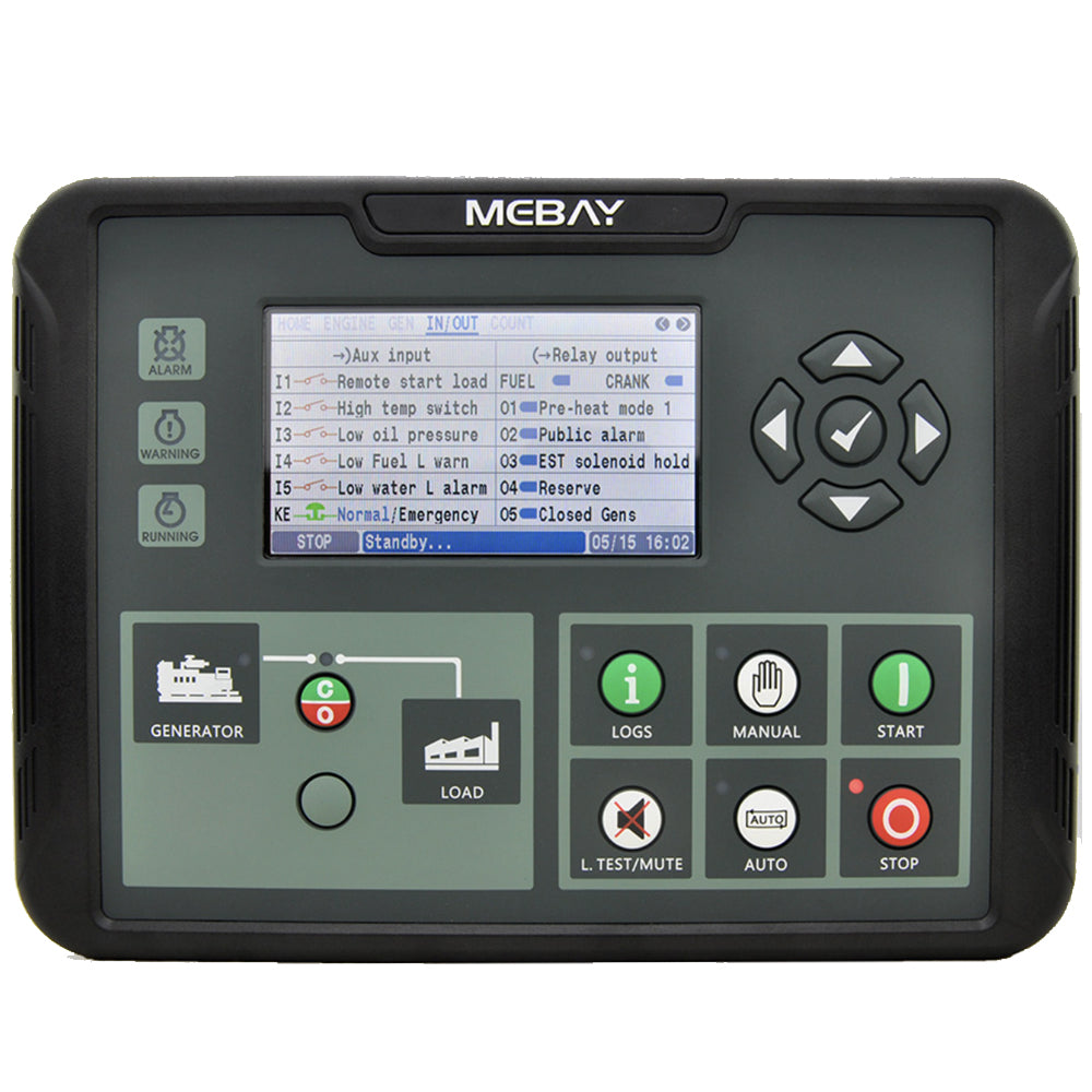 Mebay Diesel Generator Control Module Genset Controller Control Panel DC80D DC82D DC80DR DC82DR