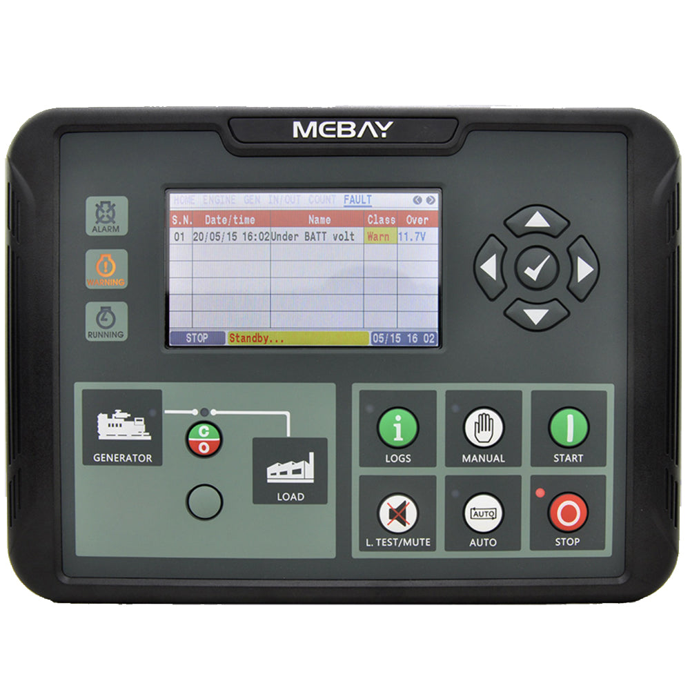 Mebay Diesel Generator Control Module Genset Controller Control Panel DC80D DC82D DC80DR DC82DR
