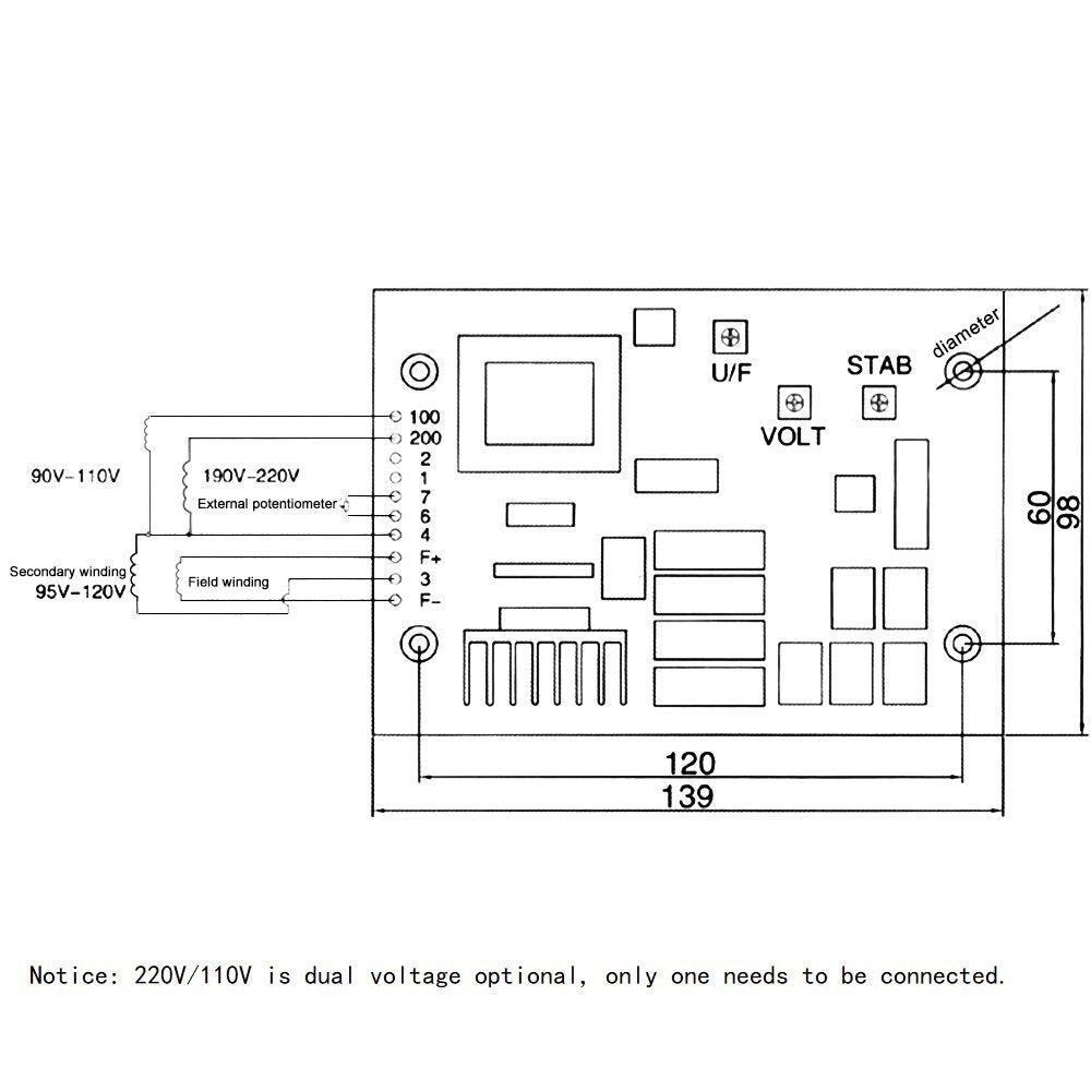 AVR DST-51-DFKV New Automatic Voltage Regulator DST-51 DST51 for Diesel Generators EDL13000TE EDL16000TE