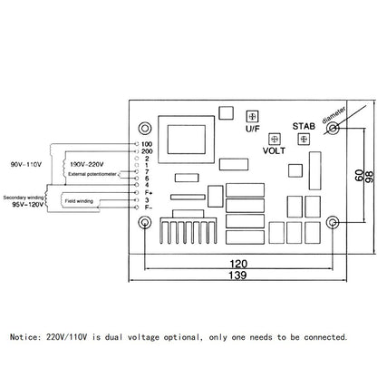 AVR DST-51-DFKV New Automatic Voltage Regulator DST-51 DST51 for Diesel Generators EDL13000TE EDL16000TE