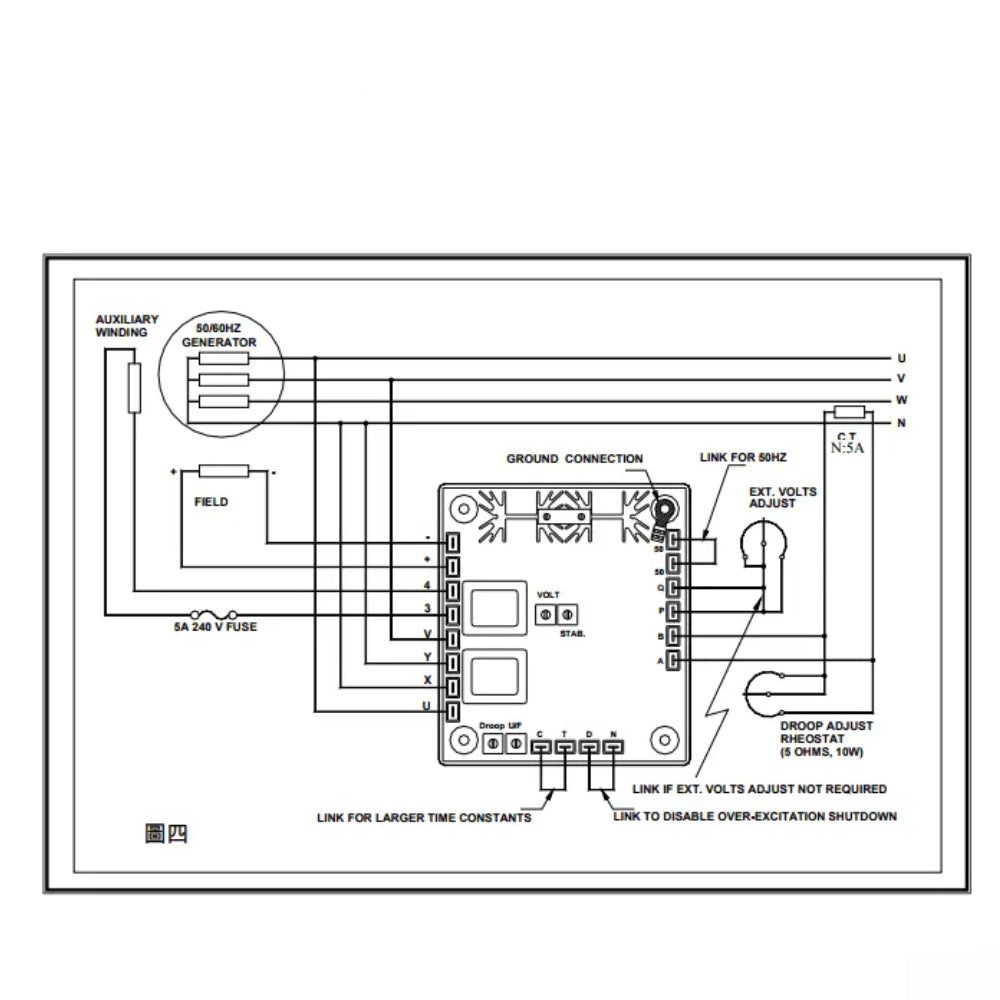 Diesel Brushless Generator Automatic Voltage Regulator AVR EA63-7D