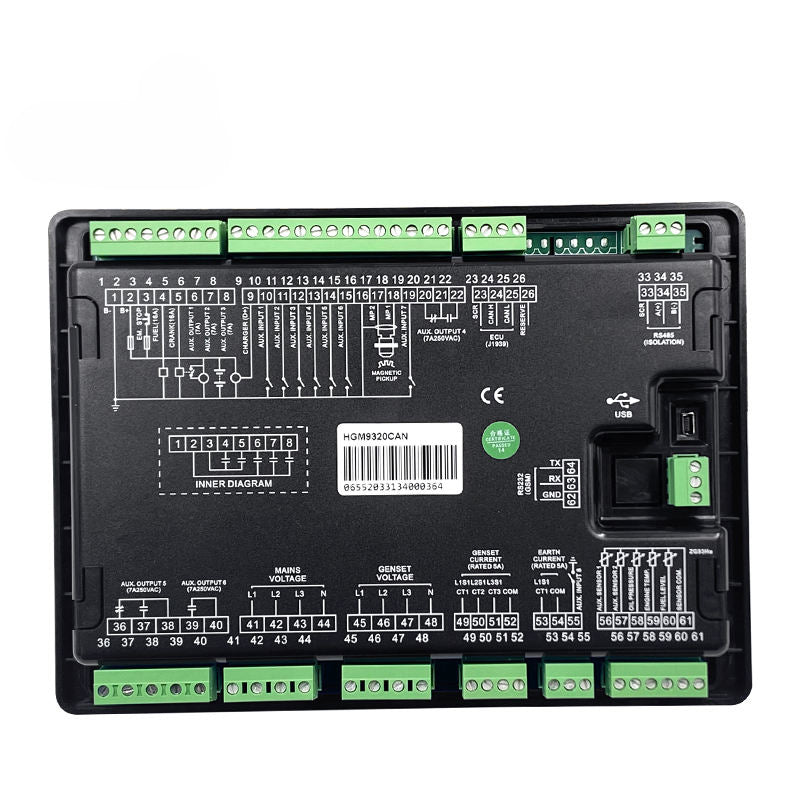 Original Smartgen Auto Start Controller Generator Diesel Genset Control Panel HGM9320MPU  HGM9320CAN