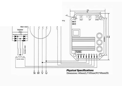 AVR Automatic Voltage Regulator AVR KF306A for Diesel Generator