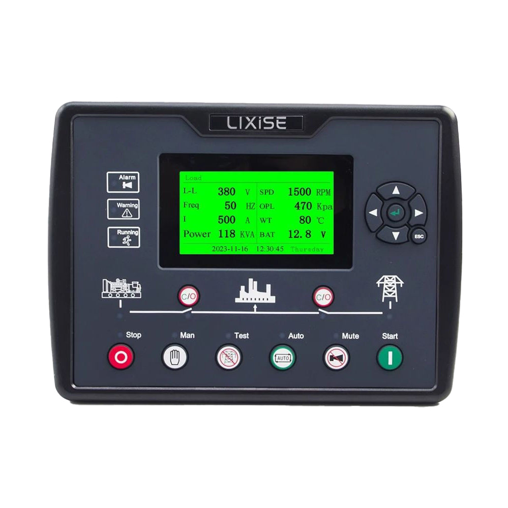 LIXiSE Diesel Generator Plc Controller LXC6220 Auto Start Control Panel USB Interface Genset Parts Circuit Board