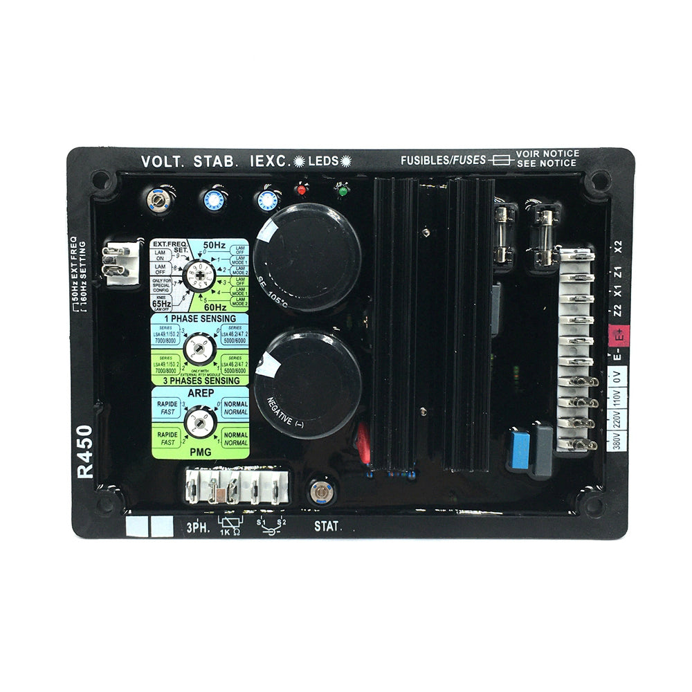 Brushless Diesel Generator Set 300kw AVR R450 R450T R450M