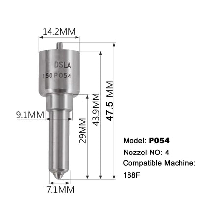 Fuel Injector Nozzle Injector Tip 168F 173F 178F 186F 186FA 188F 192F 195F Air-Cooled Diesel Engine & Micro Tiller Parts