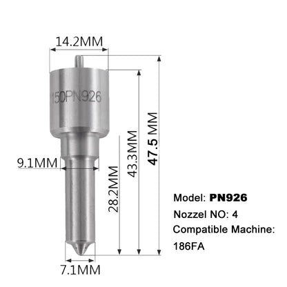 Fuel Injector Nozzle Injector Tip 168F 173F 178F 186F 186FA 188F 192F 195F Air-Cooled Diesel Engine & Micro Tiller Parts