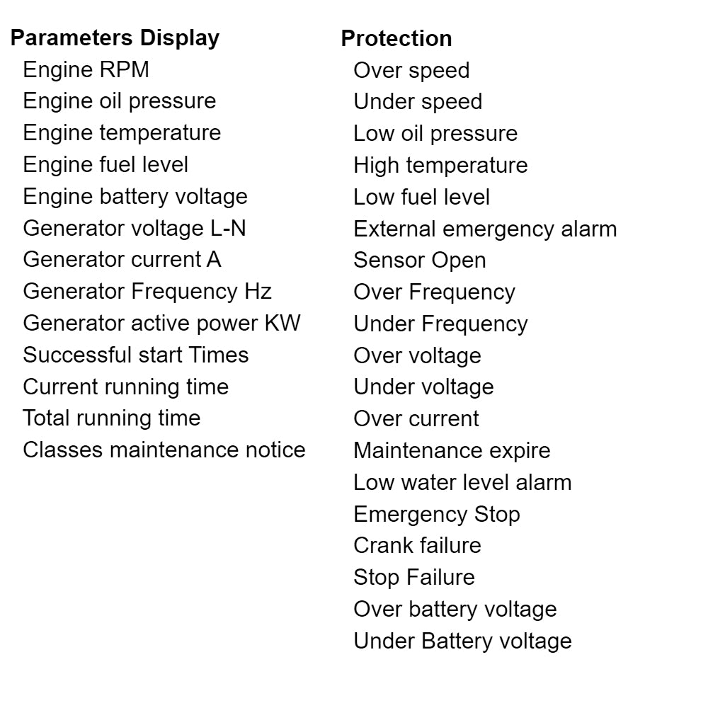 Mebay 50mA CT Generator Controller DC30T Auto Control Genset Generator Control Module Panel