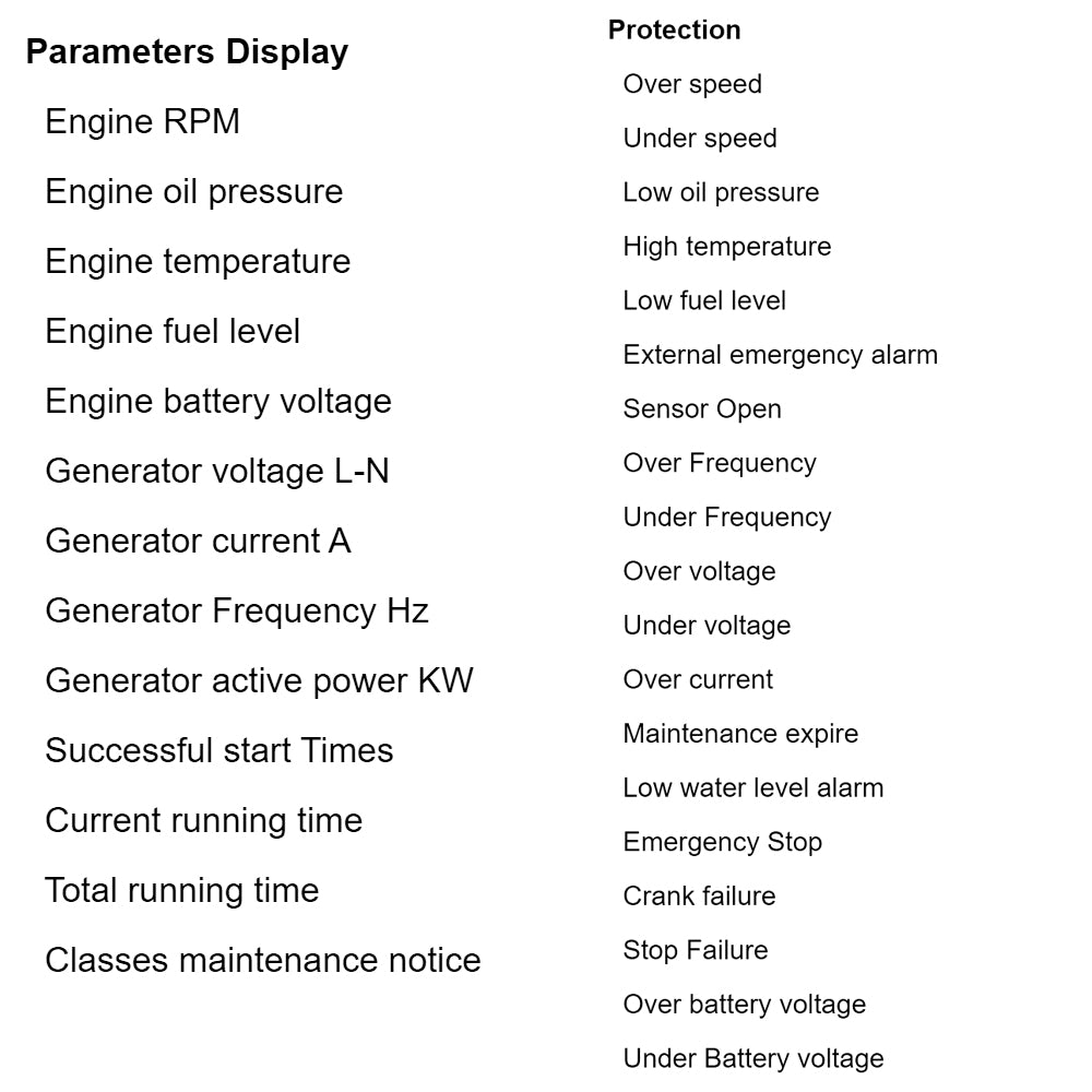 Mebay Generator Controller DC30D Auto Control Genset Generator Control Module Panel