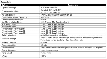 Mebay Generator Controller DC30D Auto Control Genset Generator Control Module Panel